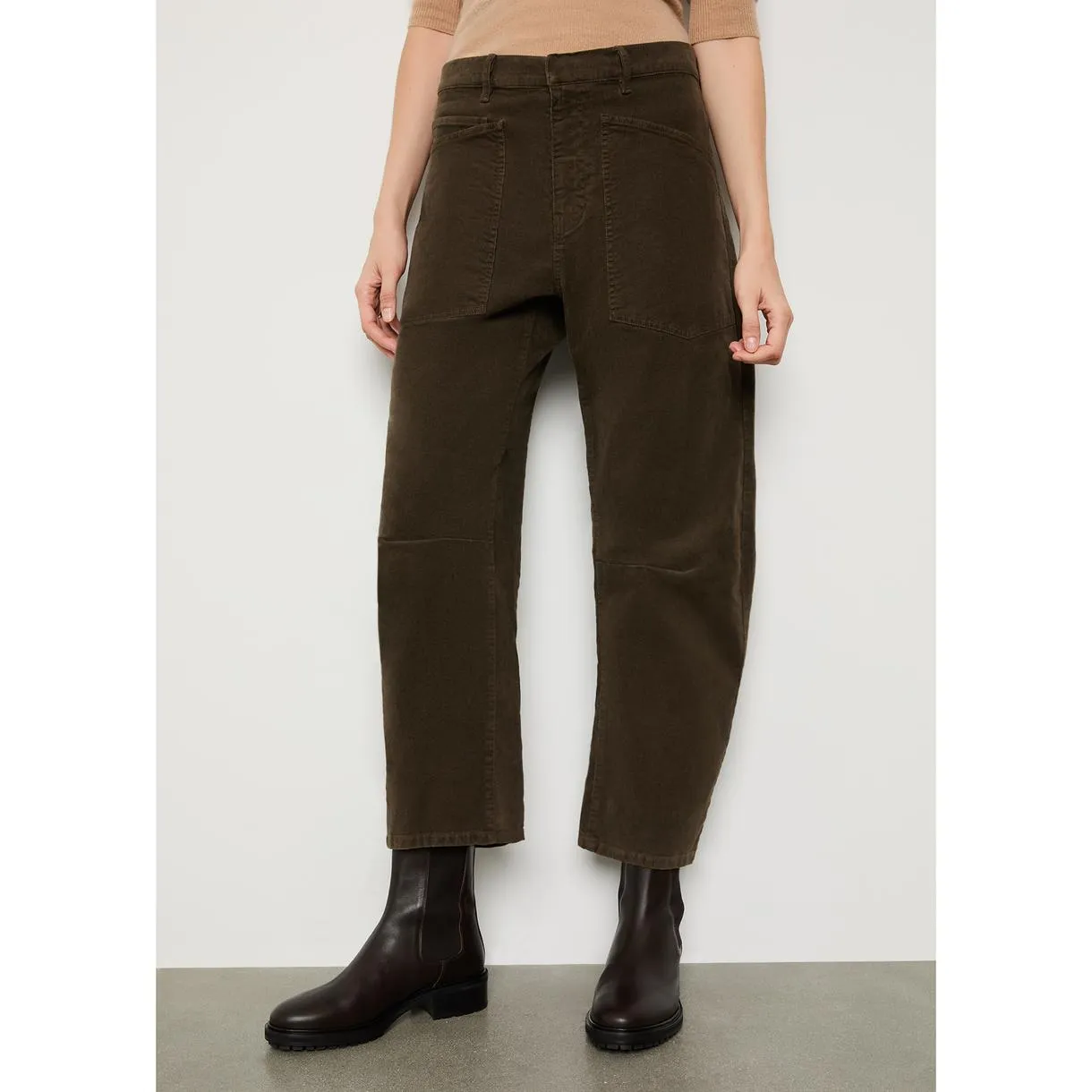 Shon Pant in Corduroy Dark Umber