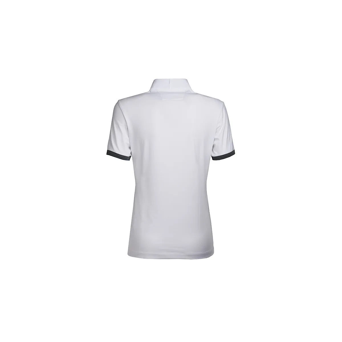 SHORT SLEEVED JERSEY COMPETITION POLO ANIMO WITH CONTRASTING TRIMMING Women White beige blue