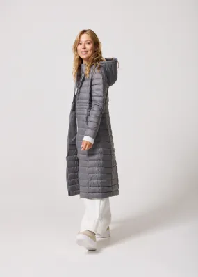 Smoke Maxi Duck Down Puffer Coat