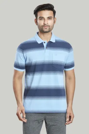 Stripe Pique Polo