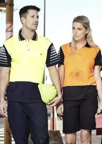 SYZMIK Men’s Hi Vis Zone Polo ZH236