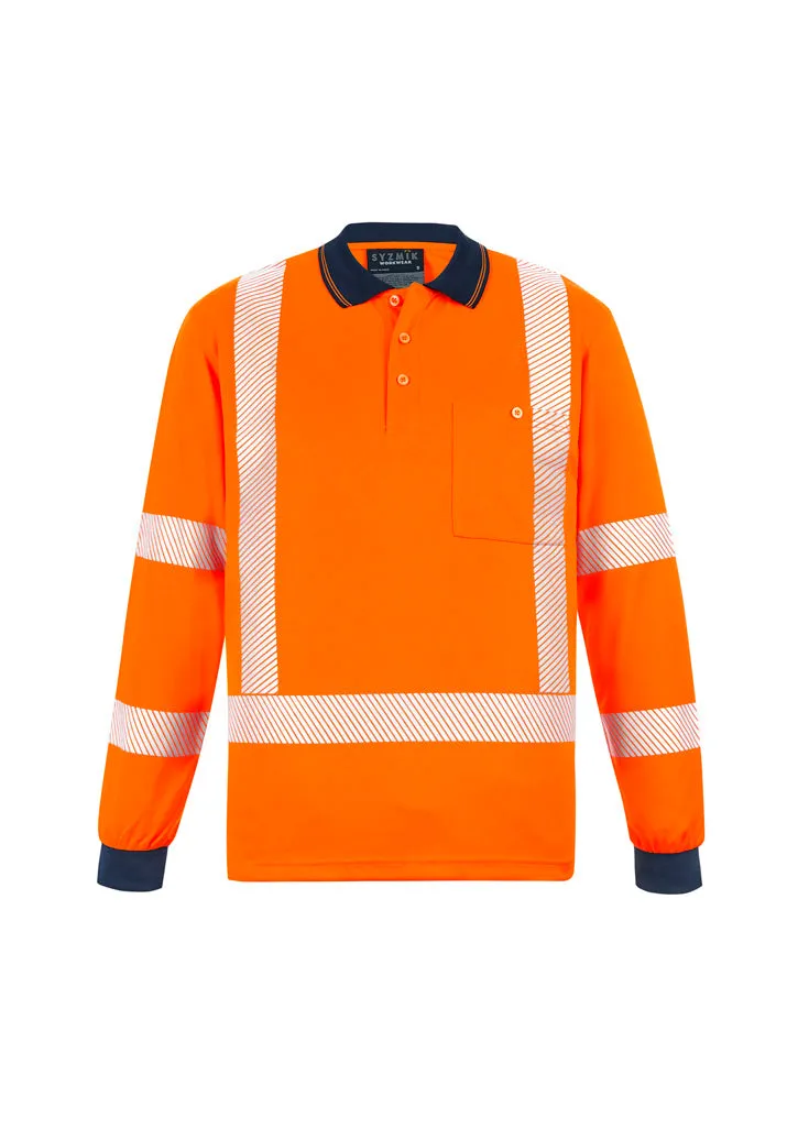 Syzmik Unisex Hi Vis Segmented X Back Nsw Rail Polo (ZH690)