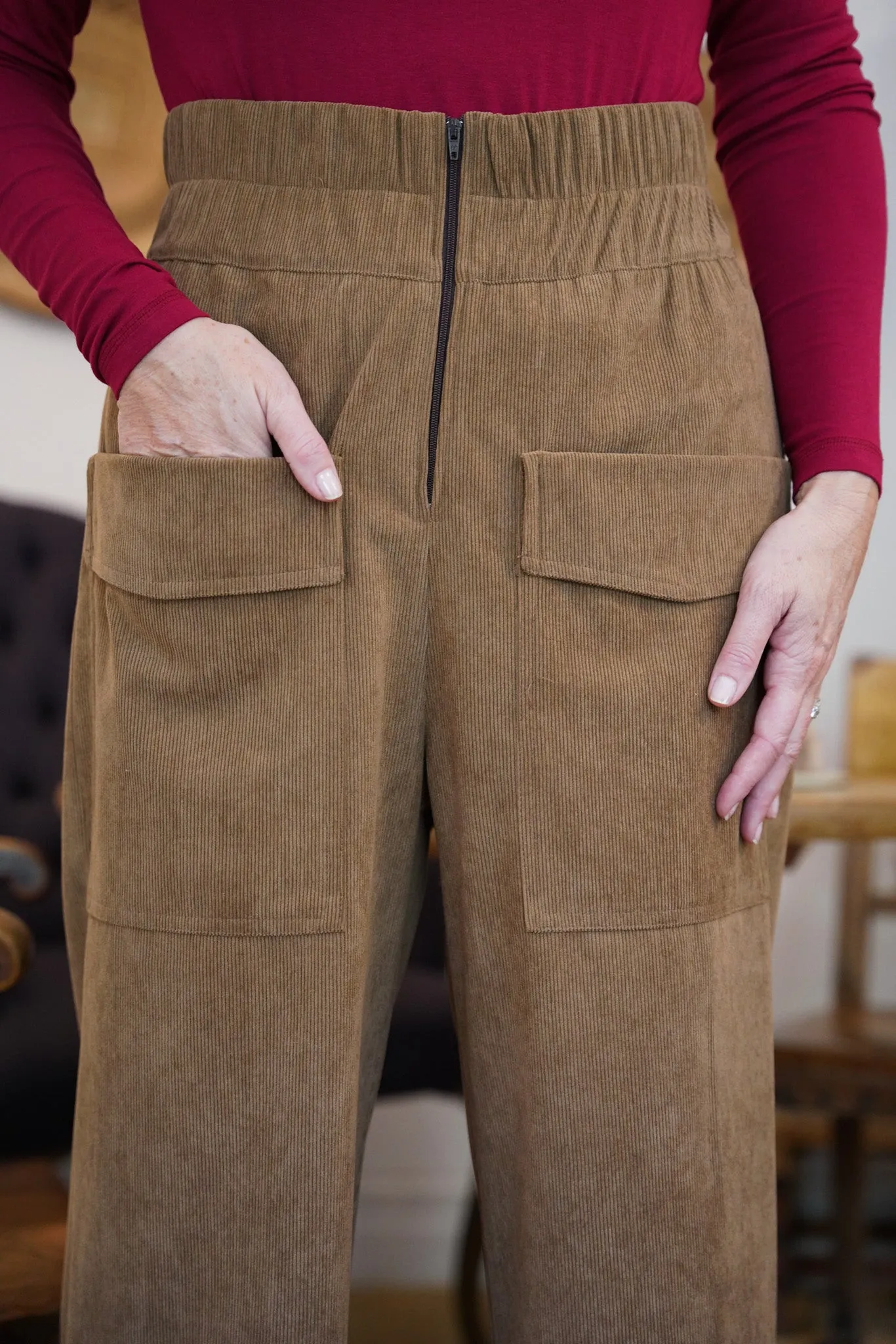 Tan Corduroy Artist Pants