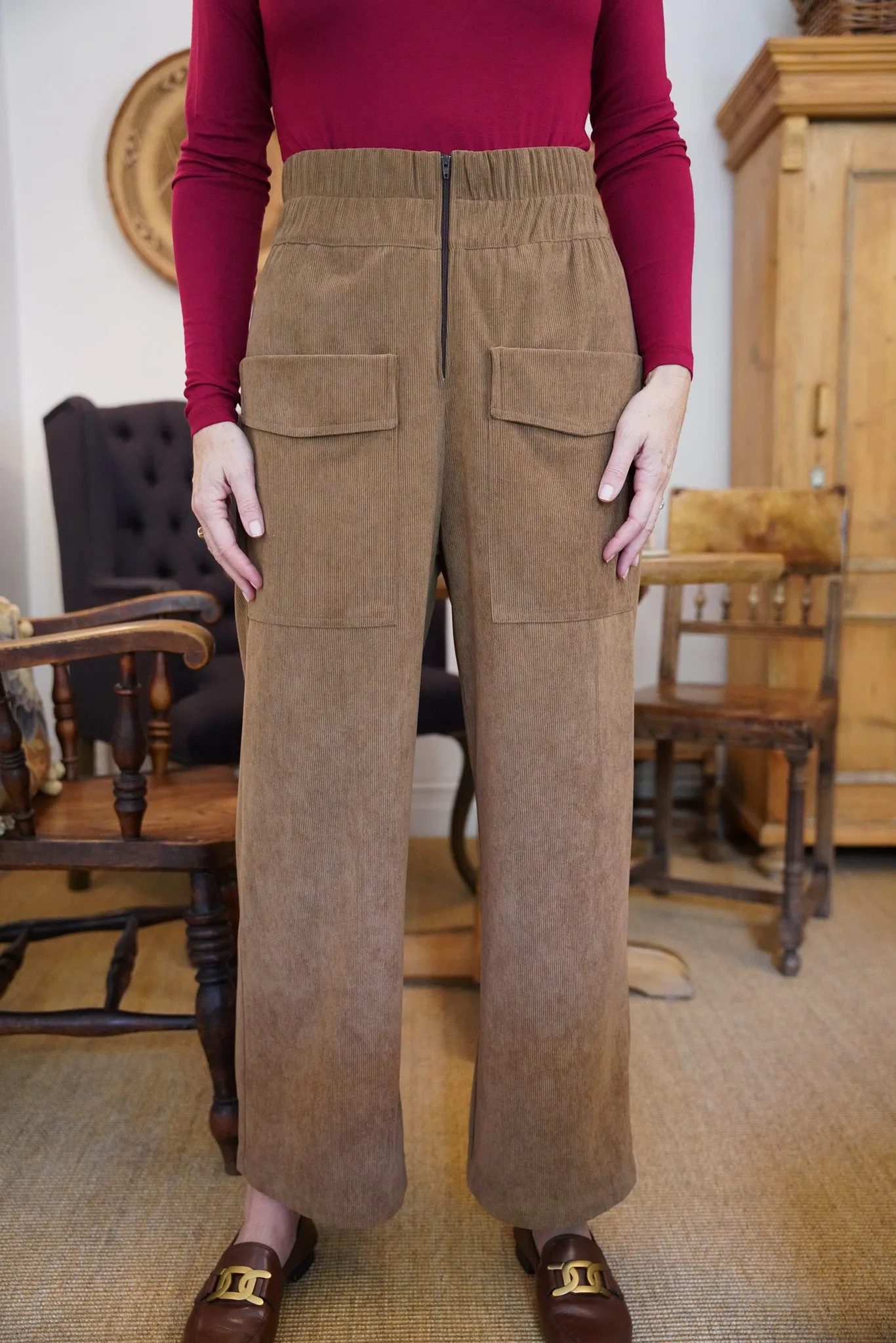 Tan Corduroy Artist Pants