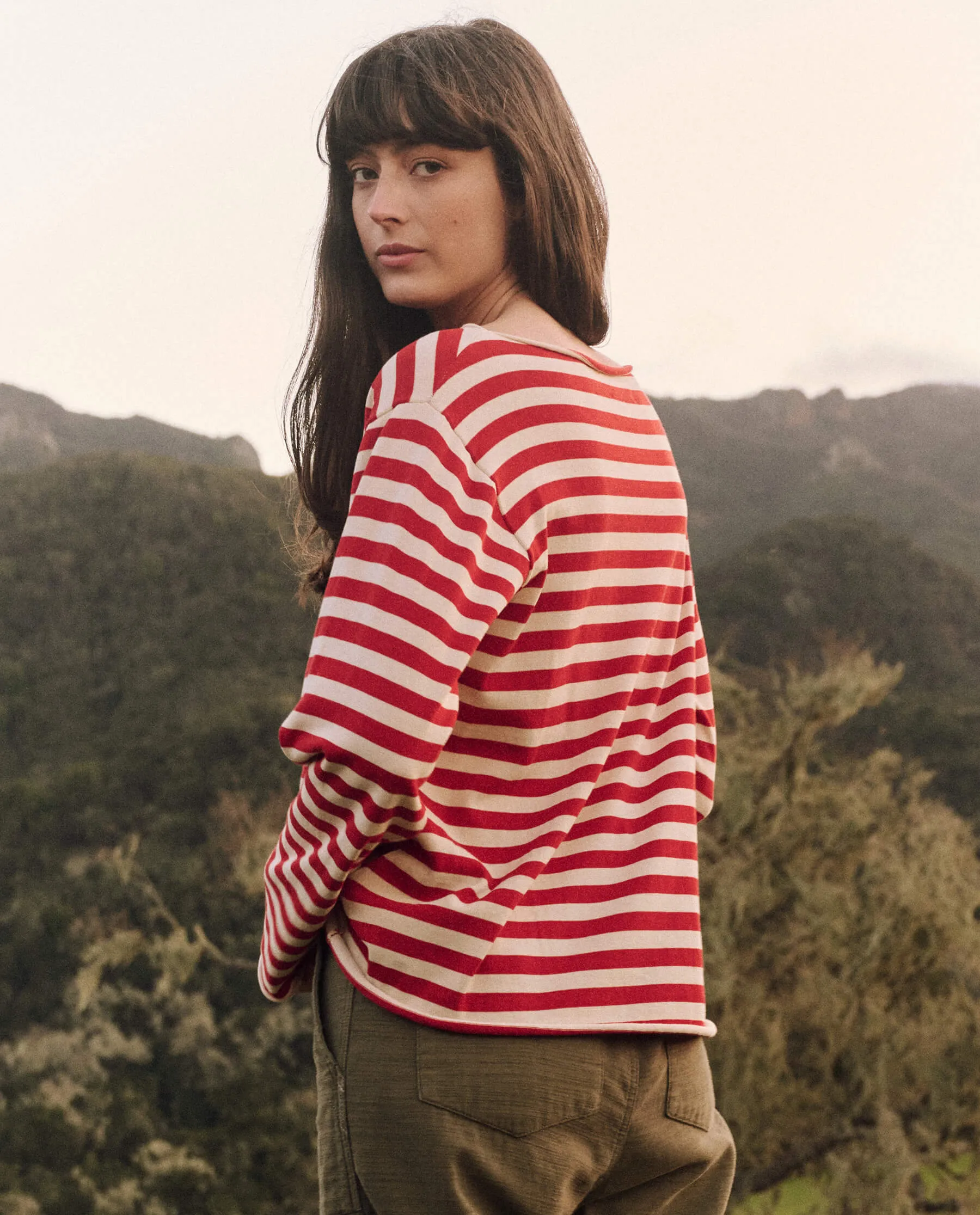 The Sailor Sweater. -- Maple Stripe