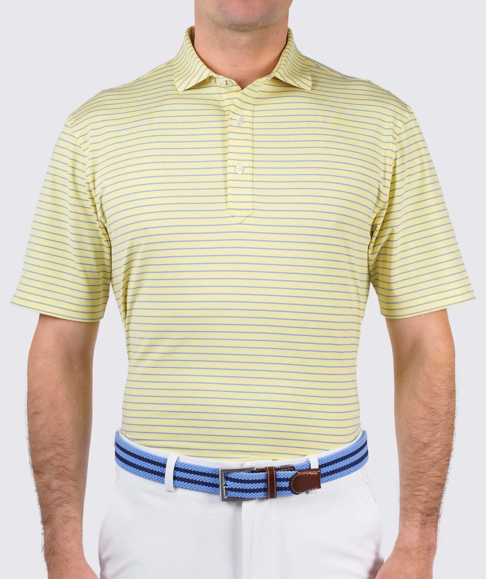 Trey Stripe Performance Polo - Closeout