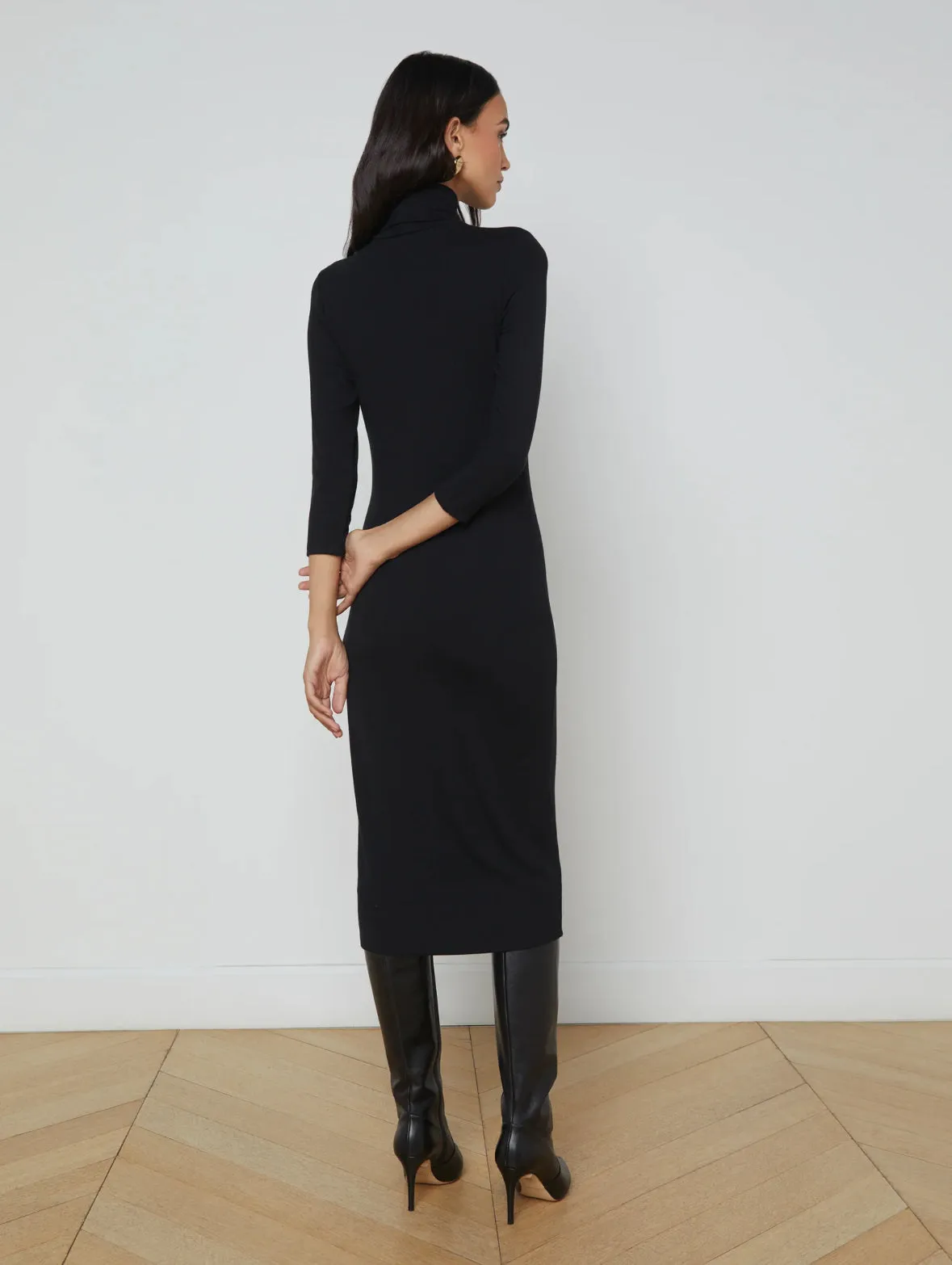 Violetta Turtleneck Knit Dress