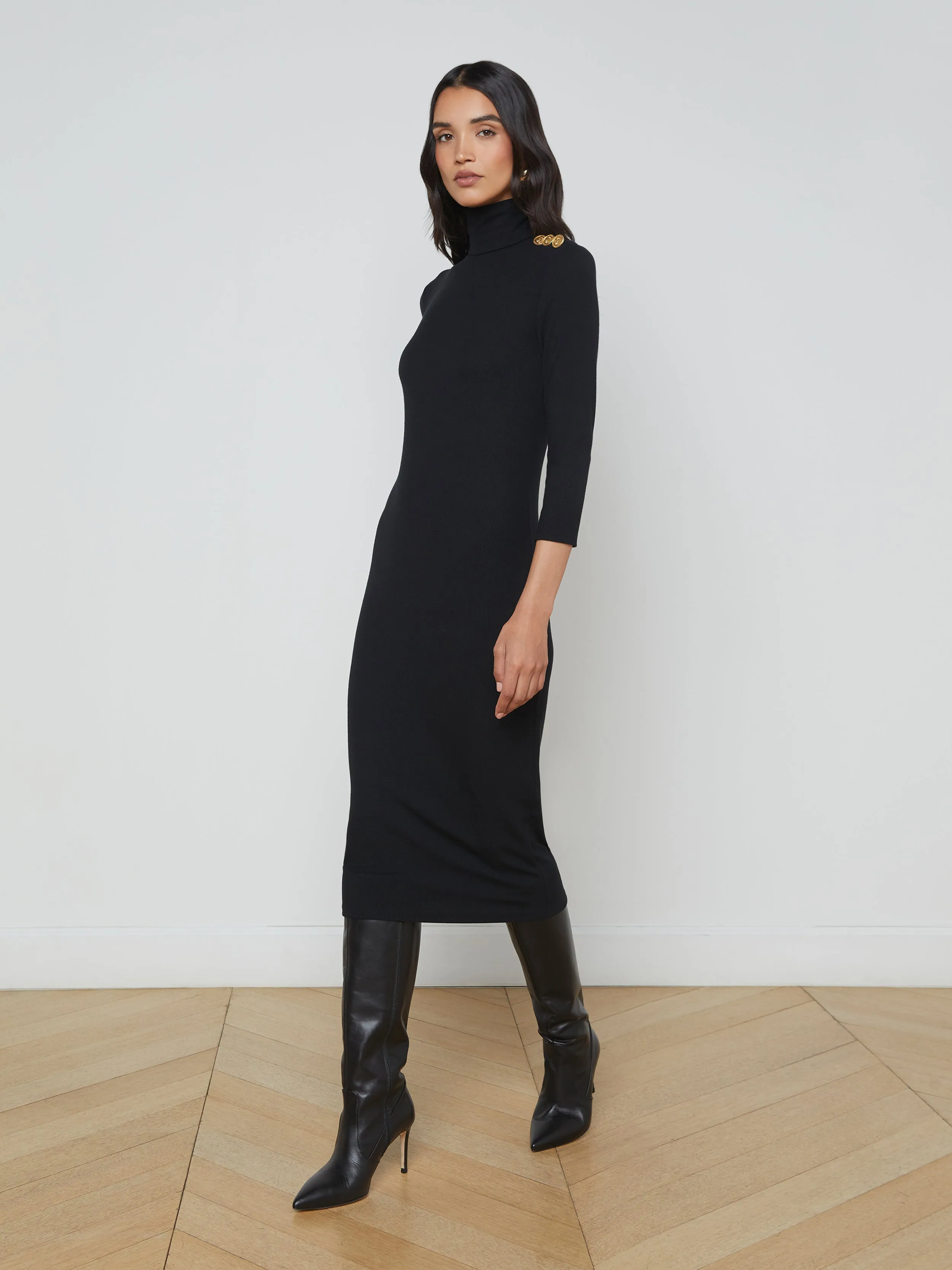 Voletta Turtleneck Knit Dress