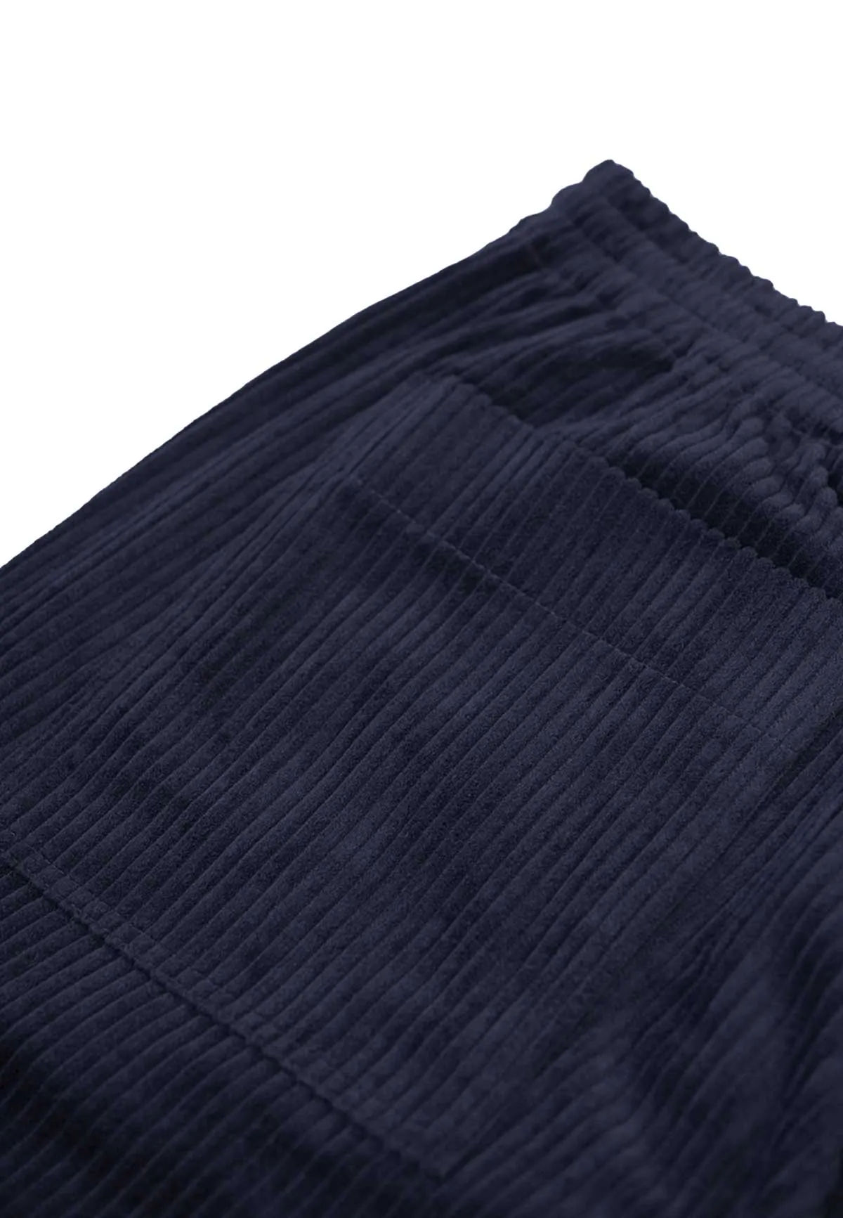 WIDE CORDUROY PANTS DEEP NAVY