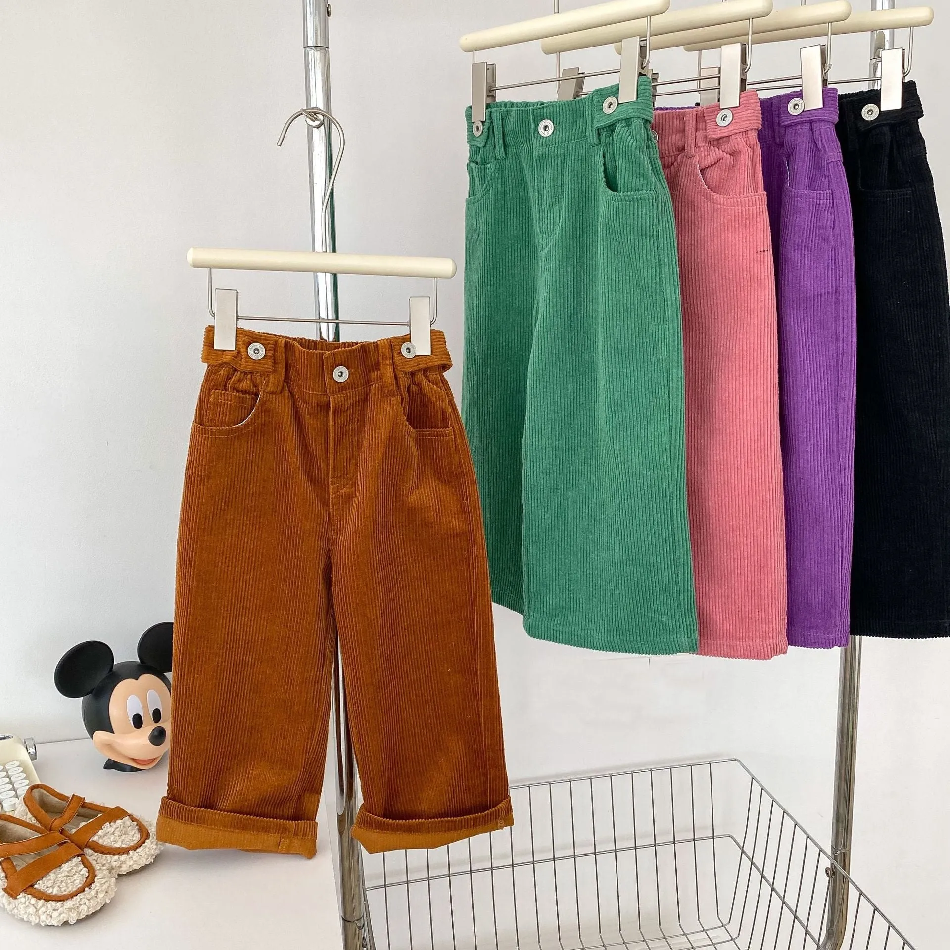 Wide Leg Corduroy Pants for Kids