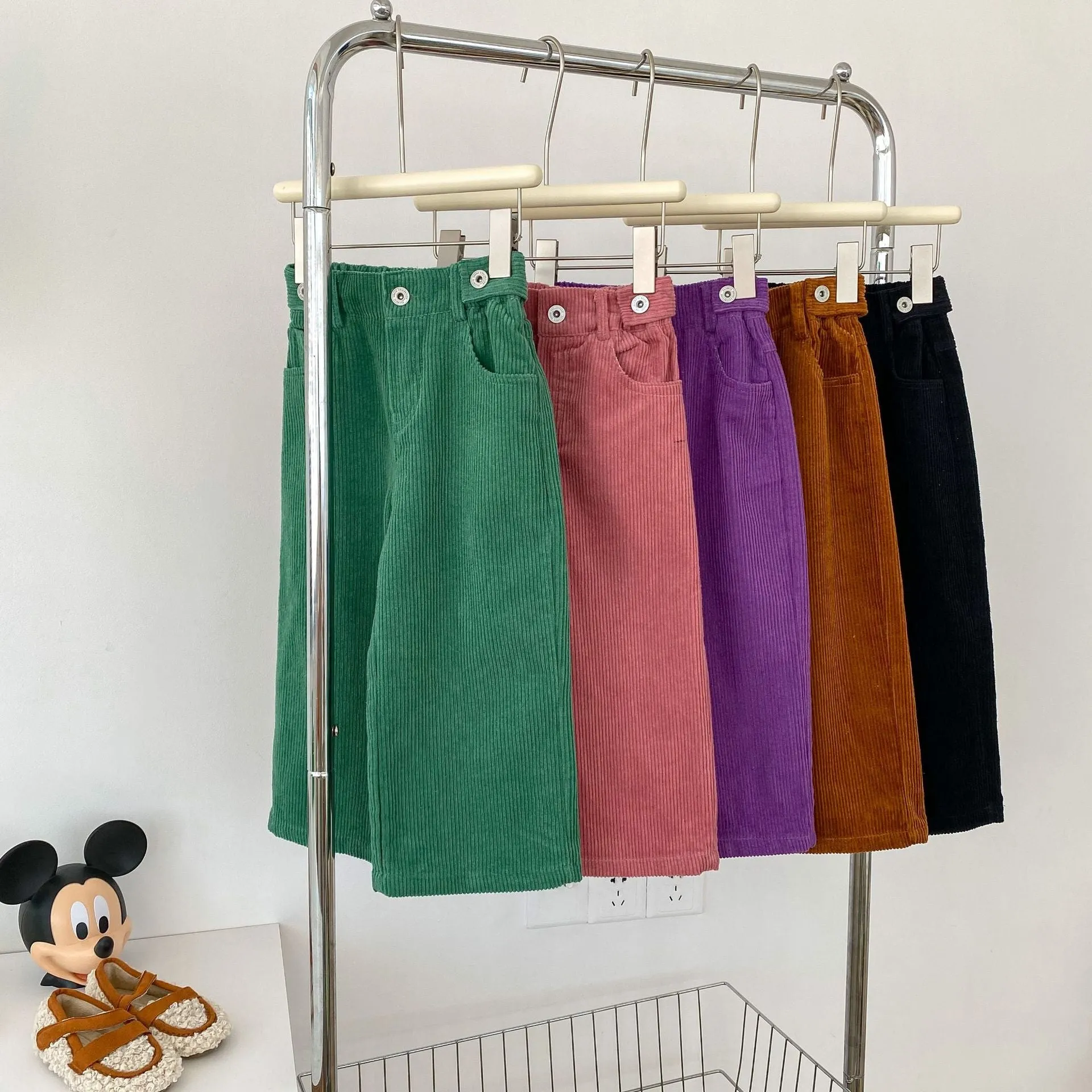 Wide Leg Corduroy Pants for Kids