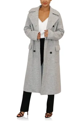 Women D.B Military Coat Boiled Wool - Ash