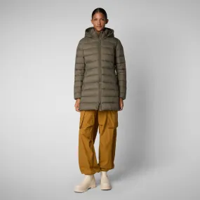 Women's  Animal free Puffer Jacket Joanne in mud grey