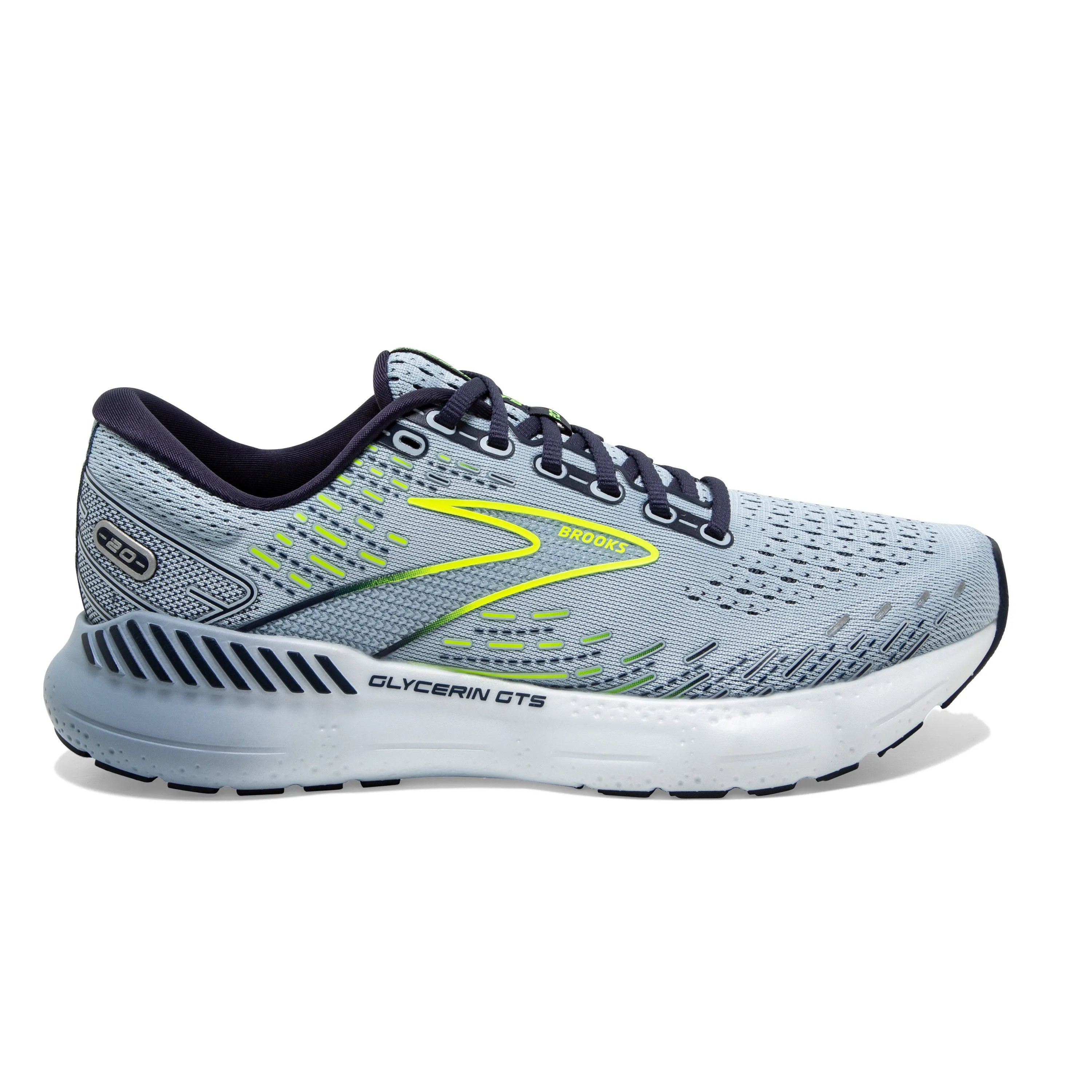 Women's Brooks Glycerin GTS 20 Color:  Light Blue/Peacoat/Nightlife