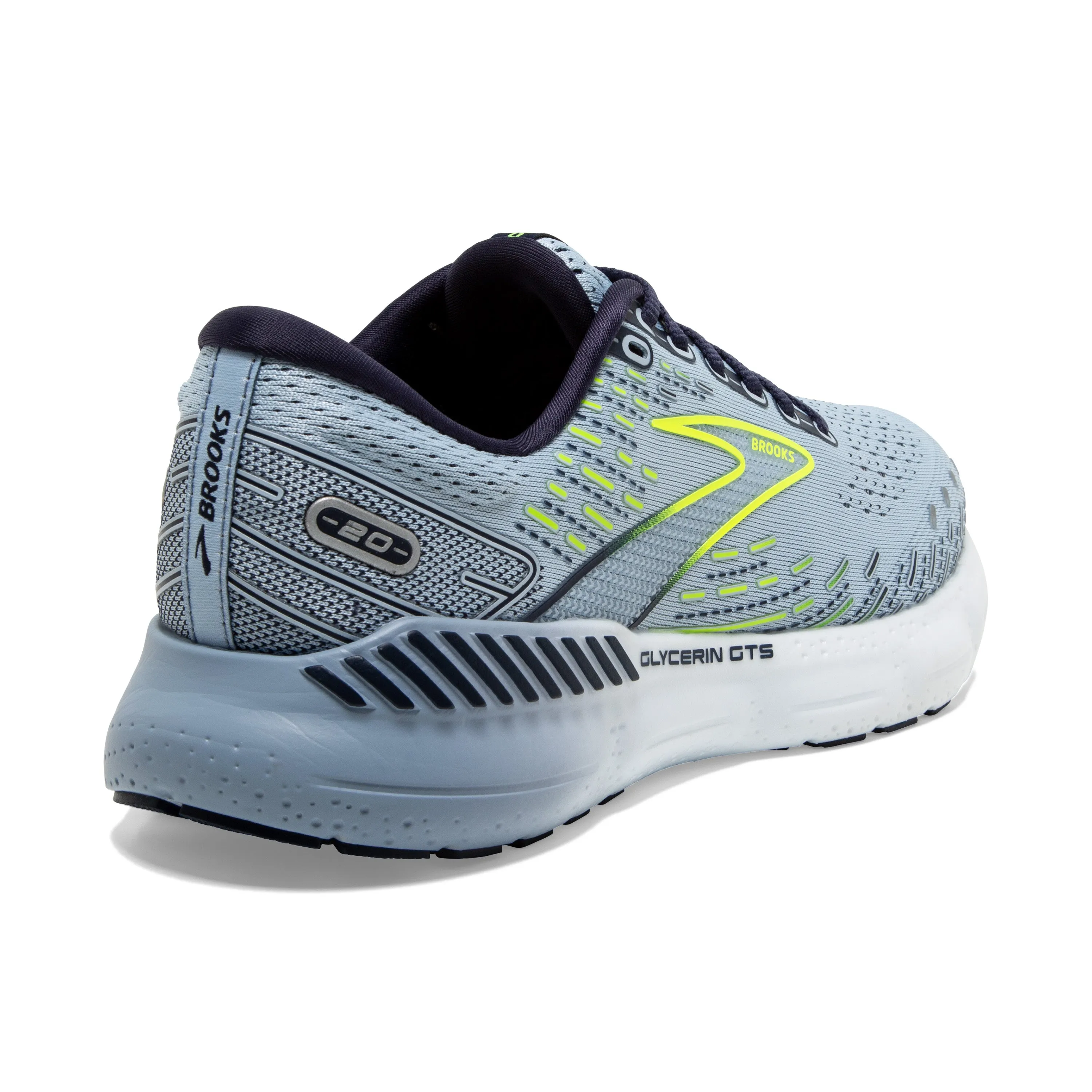 Women's Brooks Glycerin GTS 20 Color:  Light Blue/Peacoat/Nightlife