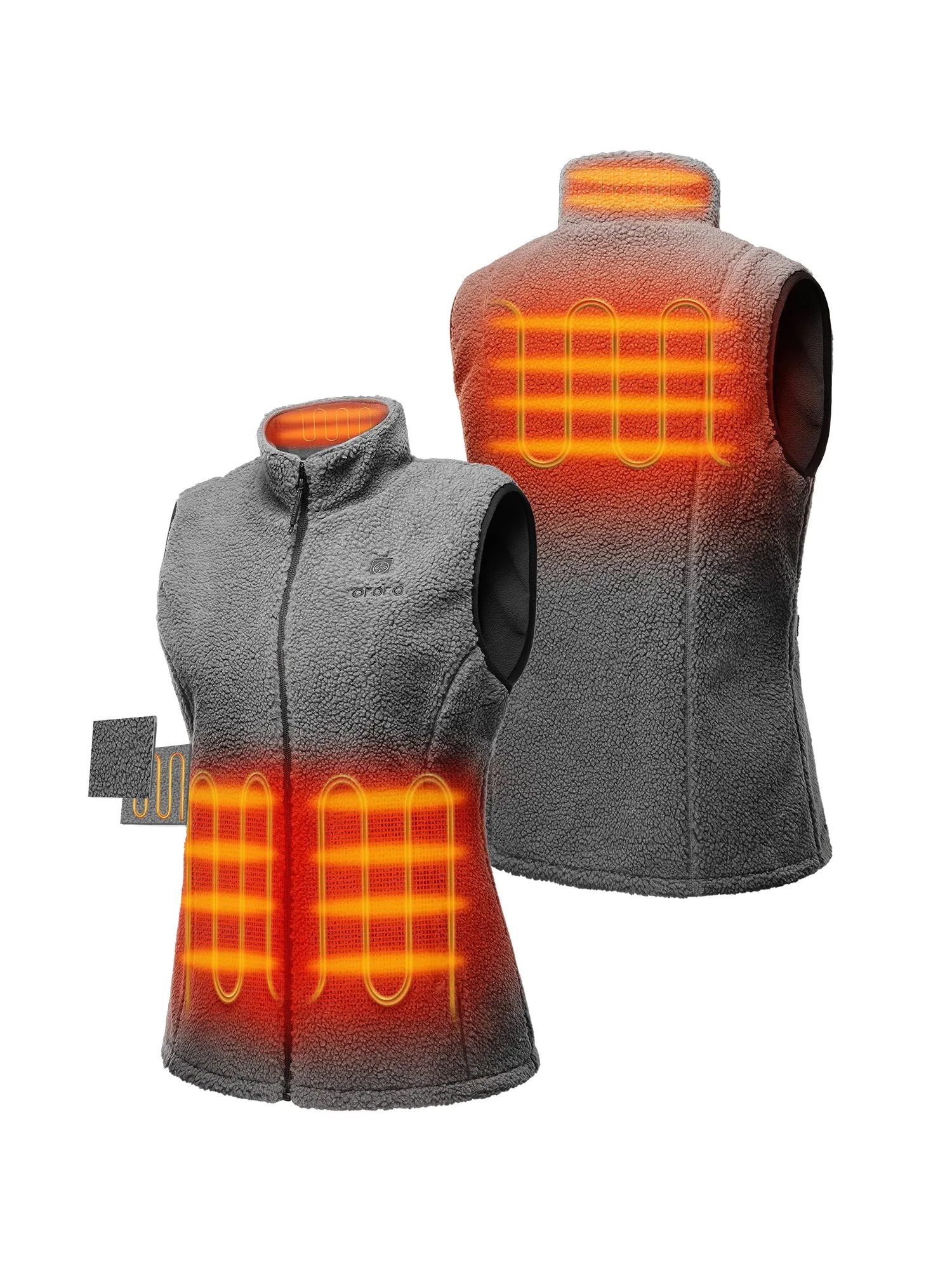 Women's Heated Recycled Fleece Vest (Apparel Only)