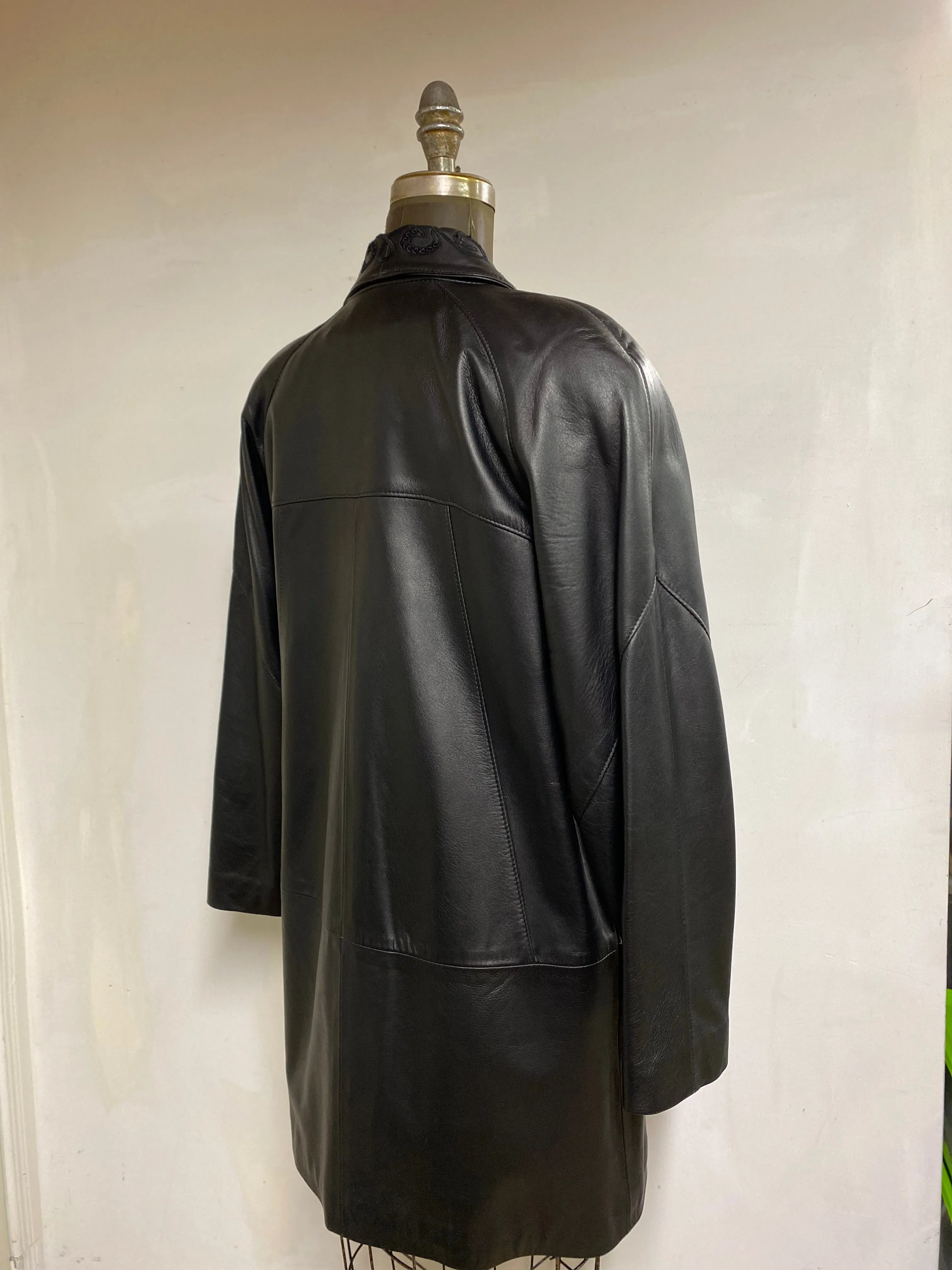 Women's Leather Jacket- Style #AB119BC