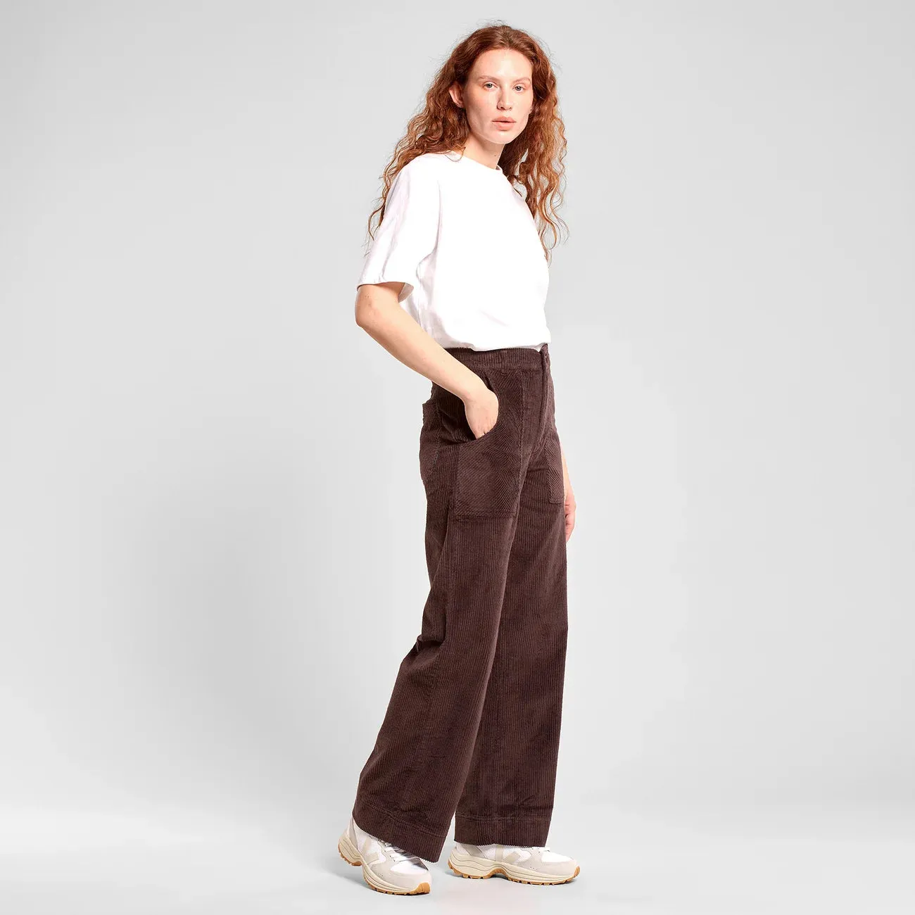 Workwear Pants Vara Corduroy Coffee Brown | DEDICATED