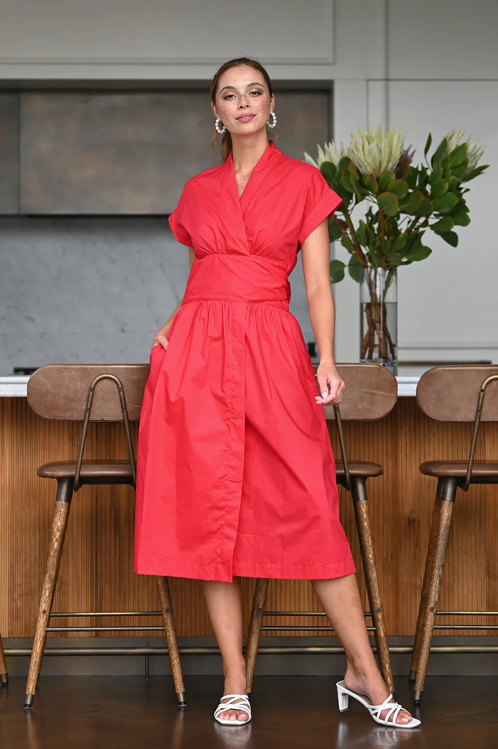 Wyatt Wylde - Kennedy Wrap Dress Red